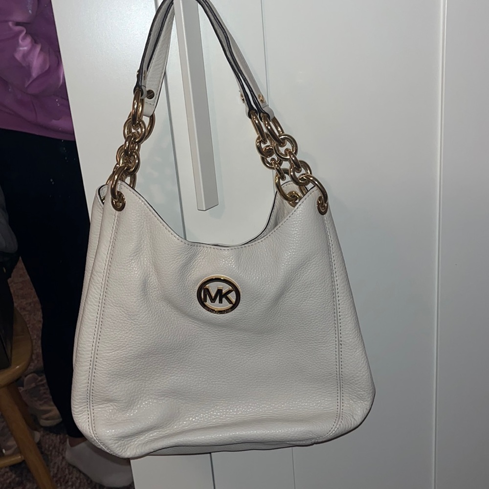 Michael Kors cream bag